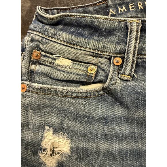 American Eagle Jeans Mens 29x32 Distressed Athletic Skinny AirFlex Temp Tech Den - Picture 8 of 16